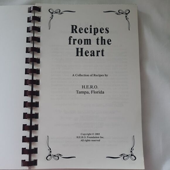 Vintage Cookbook Florida H.E.R.O. Foundation Spiral Bound Tampa Florida 2003 - Picture 9 of 15
